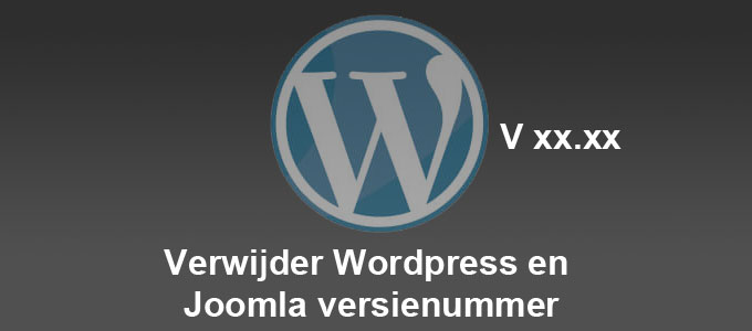 Verwijder WordPress en Joomla versienummer