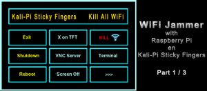 WiFi Jammer met Raspberri Pi en Kali-Pi Sticky Fingers 1/3