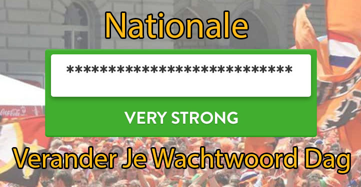 Nationale “Verander je wachtwoord dag”.