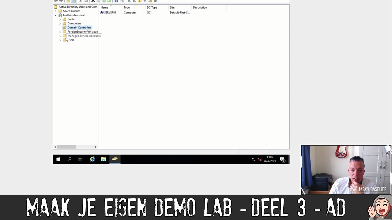 ED07 – Maak je eigen demo lab – deel 3 – Active Directory