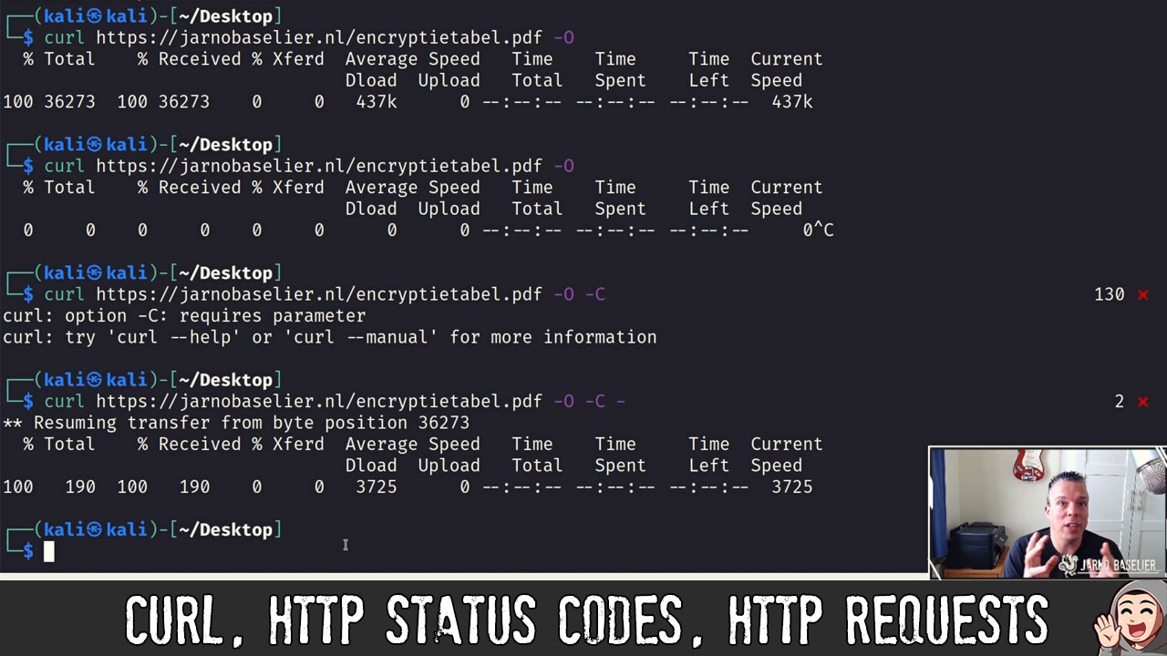 ED09 – Werken met cURL, HTTP status codes, HTTP Requests