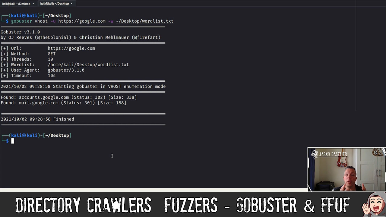 ED10 – Directory Crawlers / Fuzzers – GoBuster & Ffuf