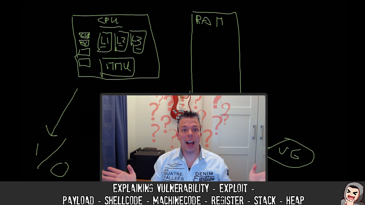 ED20 – Explaining: Vulnerability – Exploit – Payload – Shellcode – Machinecode – Register – Stack – Heap