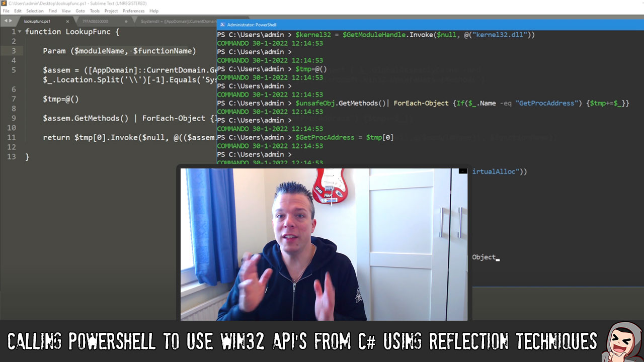 ED47 – Calling PowerShell to use Win32 APIs from C# using Reflection Techniques