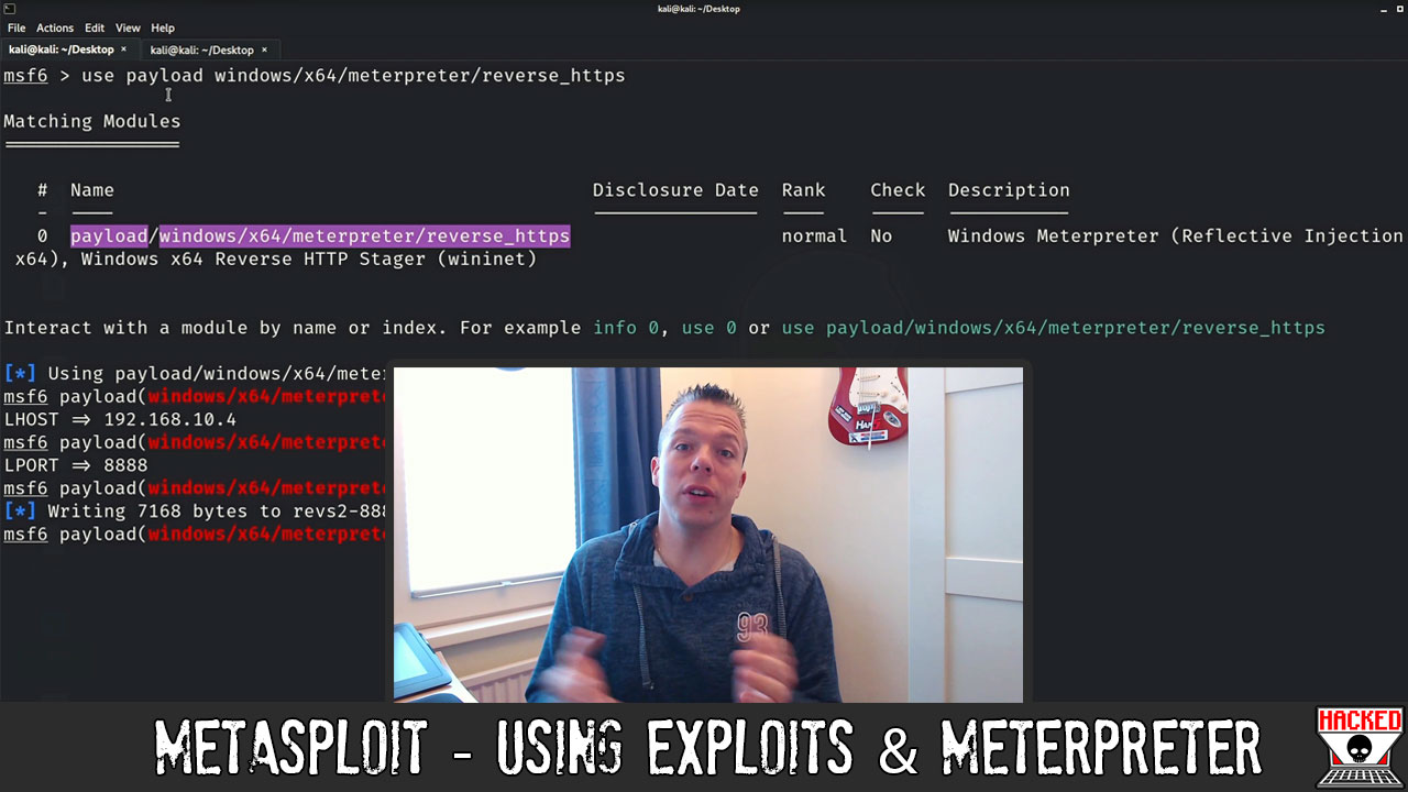 ED26 – Metasploit – Using Exploits & Meterpreter