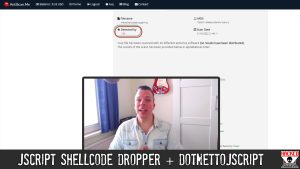 ED55 – Jscript Shellcode Dropper + DotNETToJscript