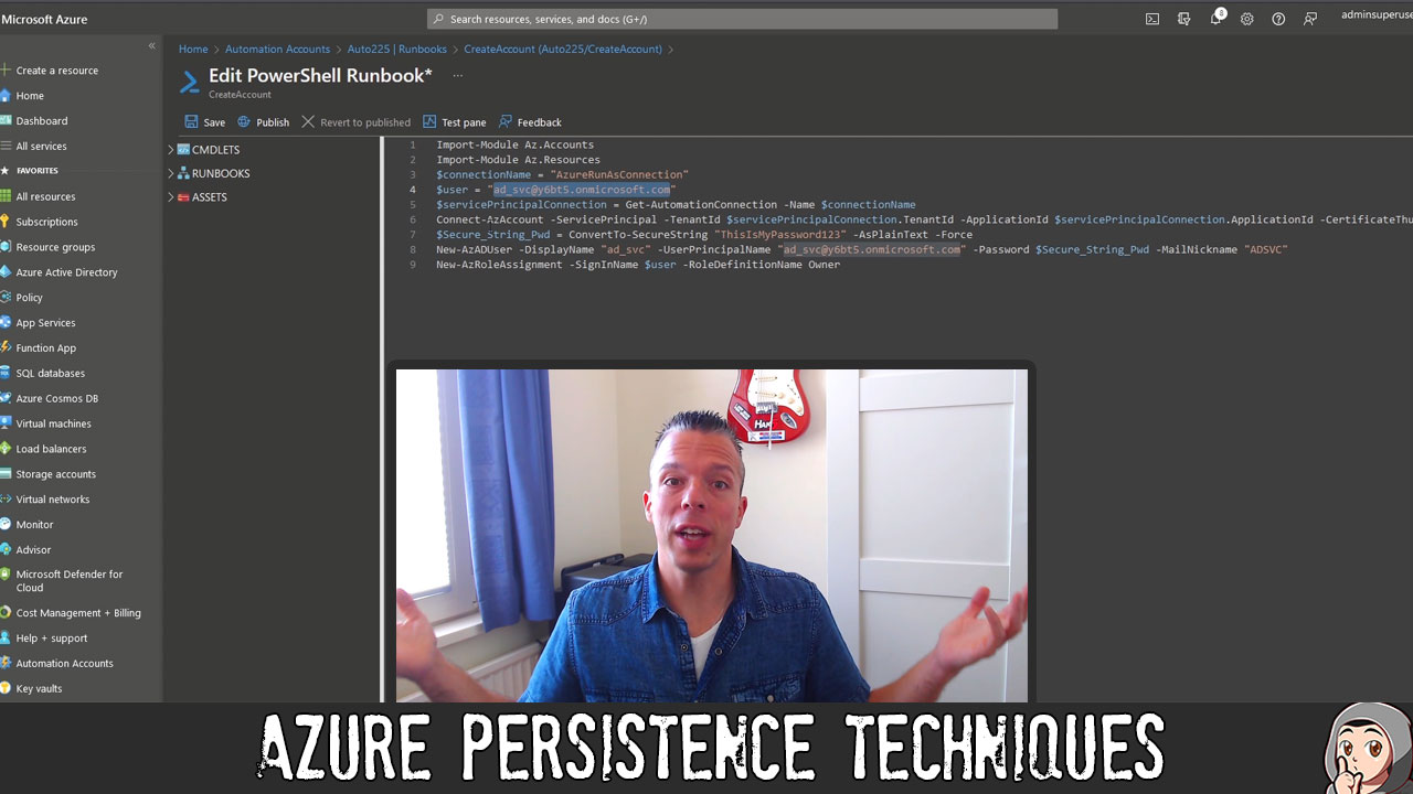 ED92 – Azure Persistence Techniques