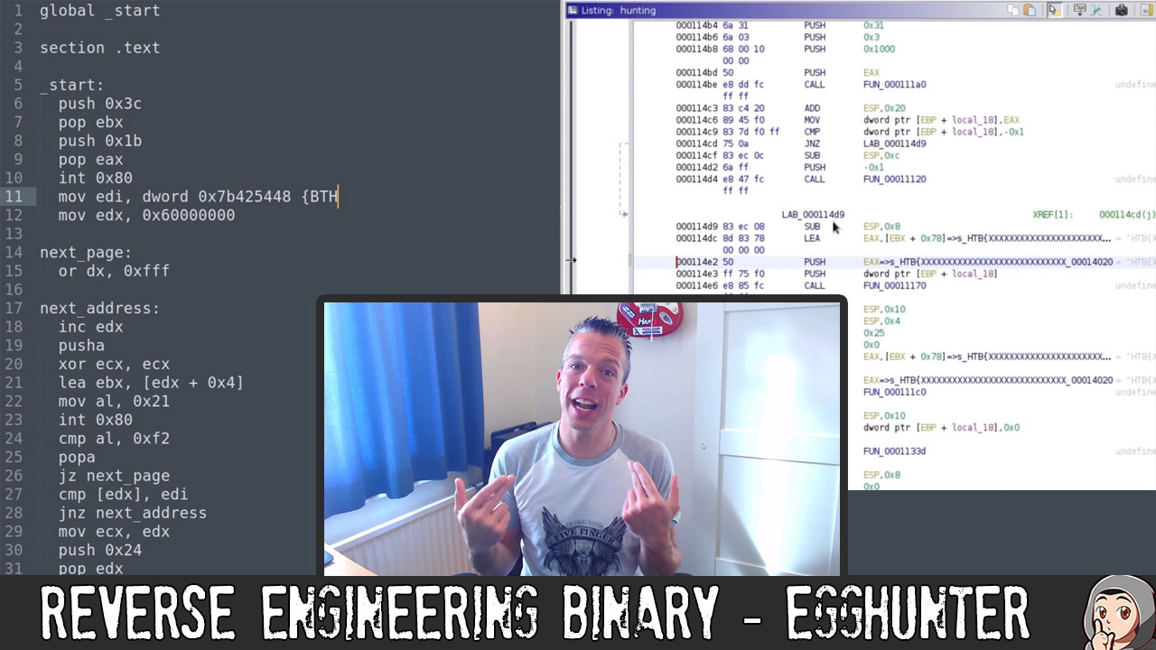 ED97 – Reverse Engineering Binary – EggHunter