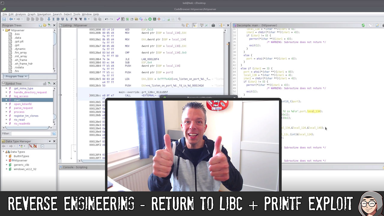 ED98 – Reverse Engineering – Return to Libc + printf exploit