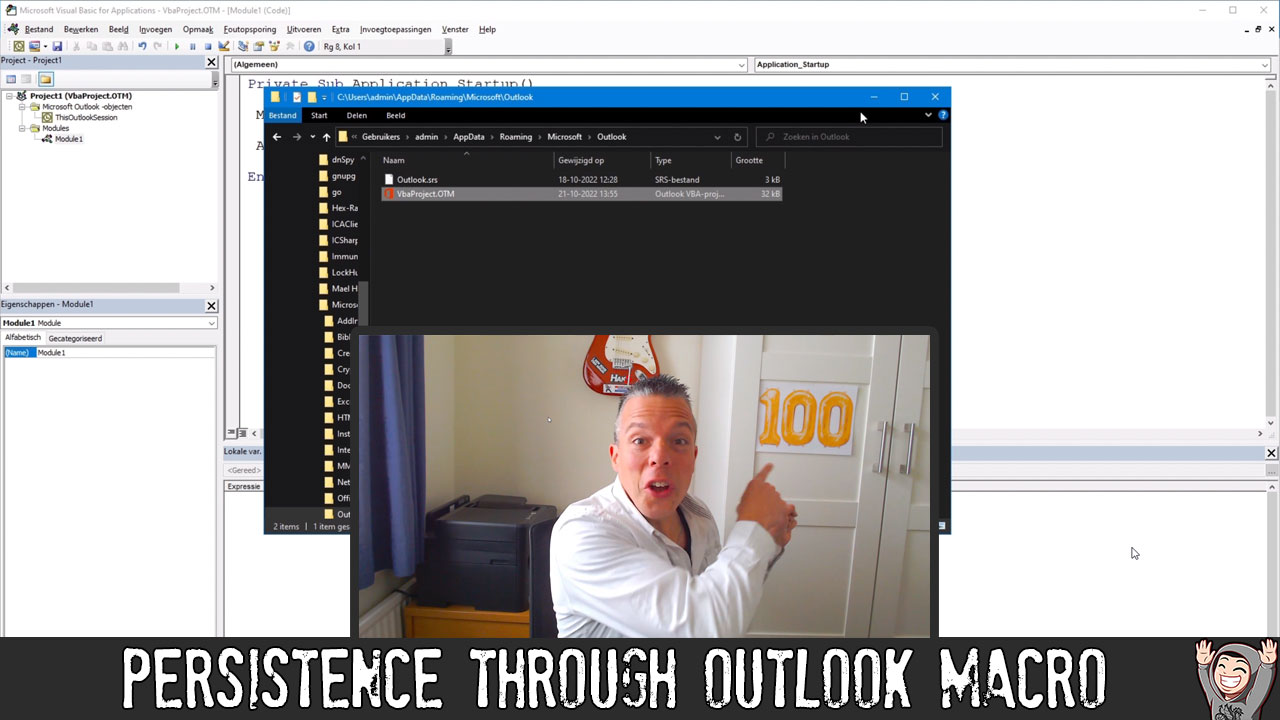ED100 – Persistence through Outlook Macro