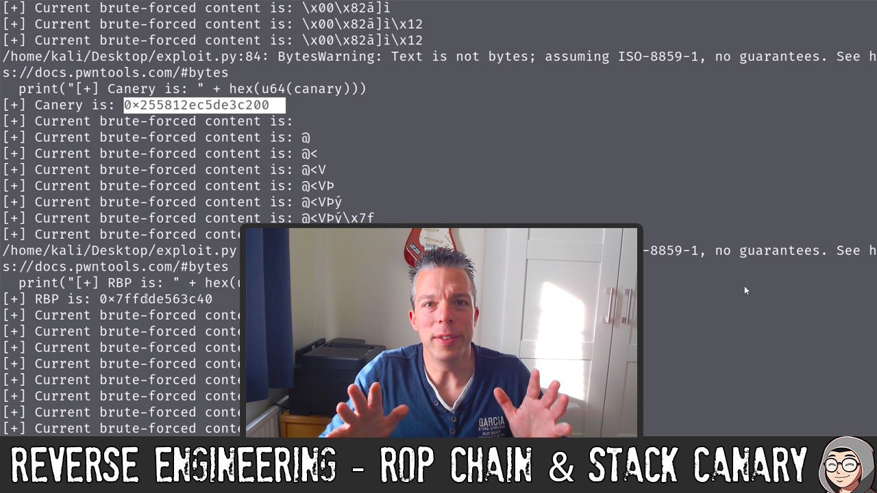 ED99 – Reverse Engineering – ROP Chain & Stack Canary